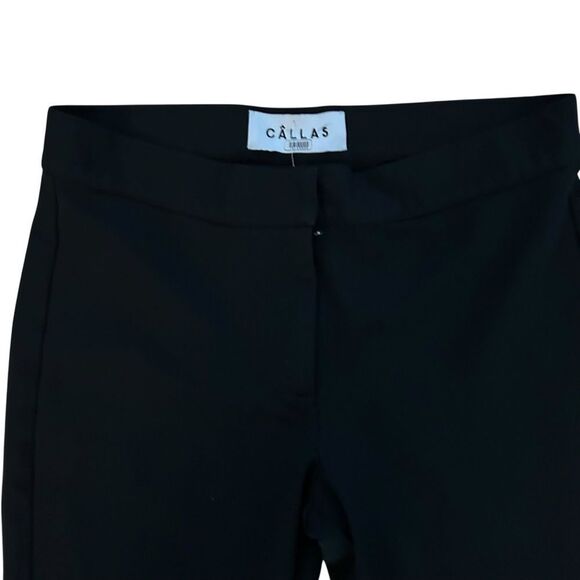 Callas Milano Black Crepe Black Pants Size 2 - Picture 7 of 10